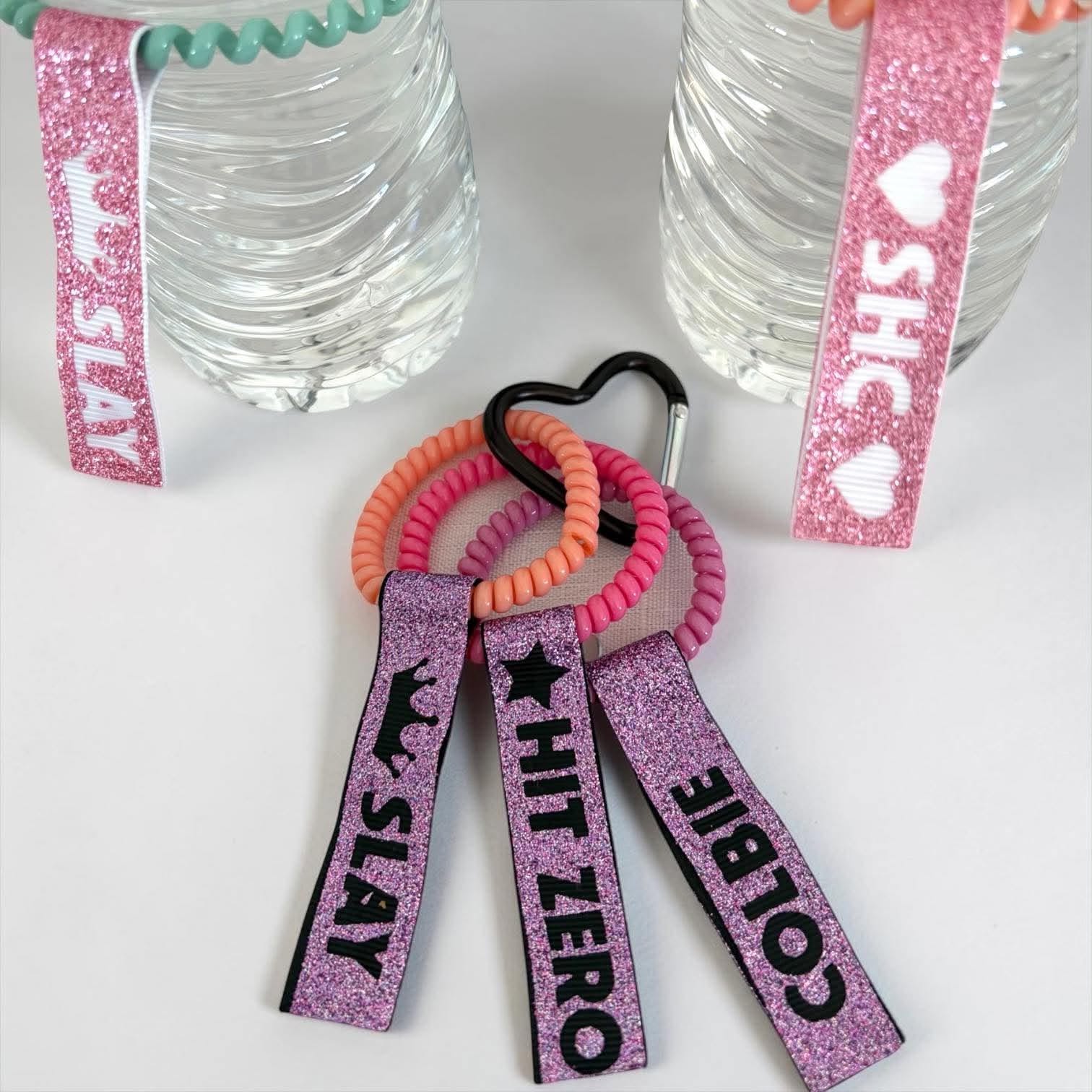 Tag Bands - Set of 3 on bag clip