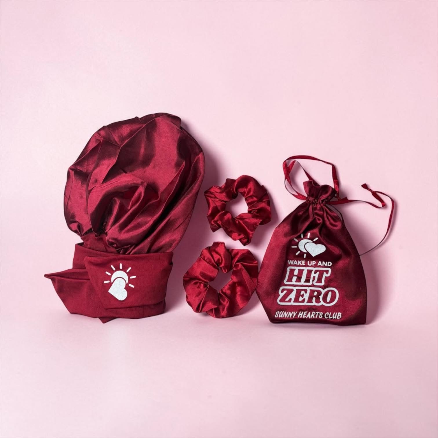 Wake Up & Hit Zero- Hair Sleep Set