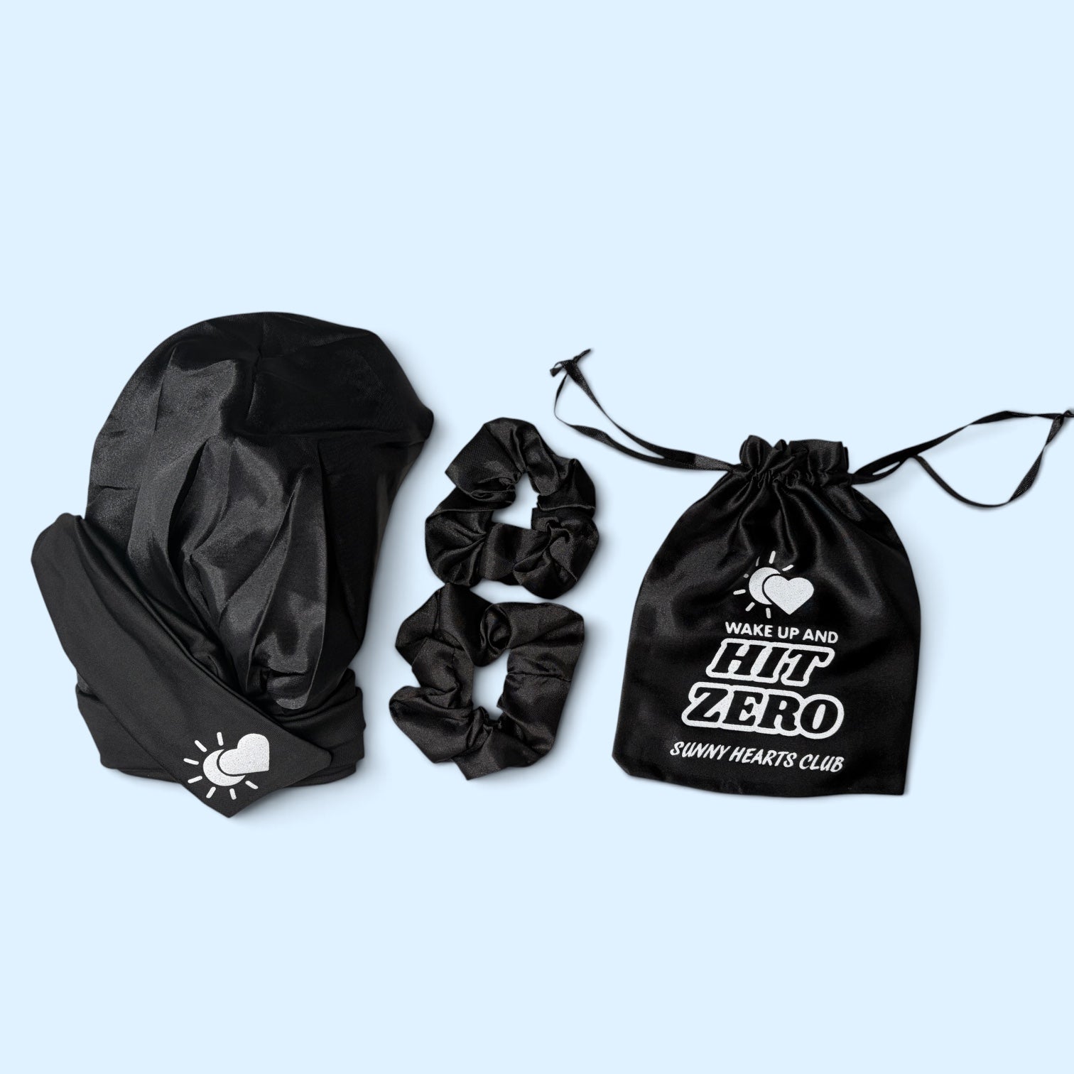 Wake Up & Hit Zero- Hair Sleep Set